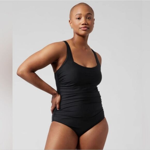 Athleta Square Neck One Piece Swim Suit New - Picture 3 of 6